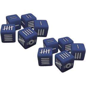 Blood Red Skies US Military Aircraft Insignia Dice Pack of 10 1:200 WWII Mass Air Combat War Game