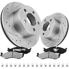 Anpulsero Brake Pads And Rotors Kit Compatible With 2001-2002 S-ubar-u- Outback 2002-2003 S-ubar-u- Impreza 2000-2002 S-ubar-u- Legacy Front Ceramic Brake Pads
