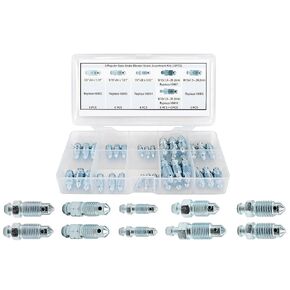 36 PCS Bleeder Valve,Brake Bleeder Screw Assortment Kit Replace H9402-6, H9403-6, H9404-6, H9406-6, H9407-6, H9410-6