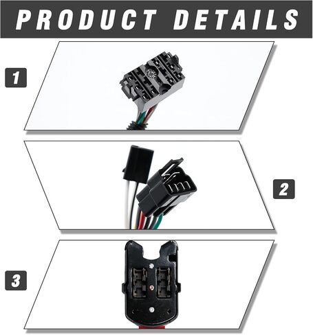 3544933C91 Turn Signal Multifunction Switch with Harness, Replacement for International 9100 9200 9400 9900 4700 5900 Trucks, Replaces 3544933C92 3544933C93 in Saudi Arabia