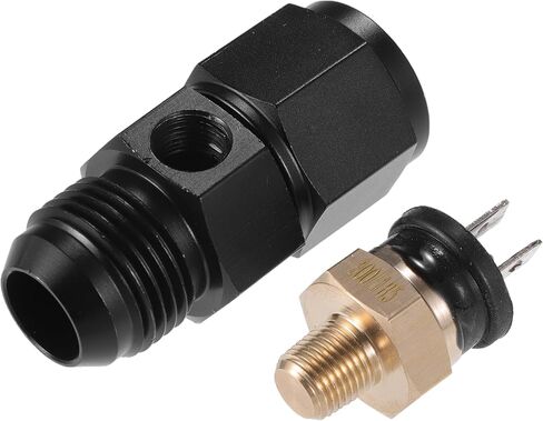 مجموعة واحدة من Uxcell محول تركيب مفتاح مروحة تبريد درجة حرارة المحرك التلقائي 8AN 200'F On-185'F Off in Saudi Arabia