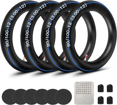 GREHUA 2.75 3.00-12 80/100-12 inch Rear Inner Tube for SSR 110cc 125cc 90cc KLX110 PW80 TTR90 TTR110 XR50 XR70 CRF50 CRF70 CRF110 Suzuki DRZ110 Coolster QG-214 Apollo RFZ Pit Dirt Off Road Bike Parts in Kuwait