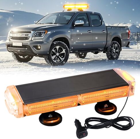 78 LED Emergency Lights for Vehicles, Magnetic Strobe Light, High Intensity Emergency Strobe Lights for Trucks, Magnetic Strobe Light for Trucks Tow Snowplow Pickup Vehicles Cars (Amber) in Saudi Arabia
