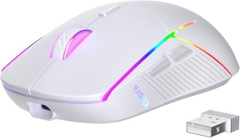 FFJ Gaming Wireless Mice for PC, Laptop, Mac, Bluetooth, 2.4GHz, RGB Light in Saudi Arabia