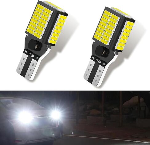 2 PCS Car T15 921 LED Reversing Light, 4014-54WFPC Decoded CANBUS High-bright Bulb Replacement, Efficient Heat Dissipation 1:1 Plug and Play Installation Bulb, Universal for Cars (White) in Saudi Arabia