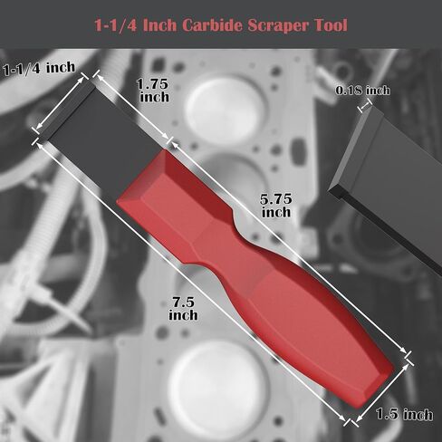 Carbide Scraper, Super Carbide Gasket Scraper for Metal and Automotive, 1-1/4 Inch and 5/8 Inch Carbide Scraper Set (2-Piece) in Saudi Arabia