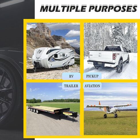 Vacallity Wheel Chocks for Travel Trailers, Sturdiness Heavy Duty Solid Rubber Camper Trailer RV Wheel Chock Blocks, Aircraft Truck Car tire Stopper, Wheel Immobilizers & Chocks, Trailer Accessory in Saudi Arabia