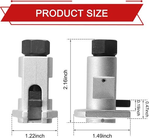 1 PC Auto Shock Absorber Horn Separator, Suspension Shock Absorber Horn Expansion Tool, Durable Car Disassembly and Assembly Accessories, Universal for Most Cars (Silver) in Saudi Arabia