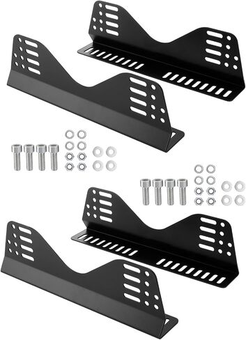 Side Mount Brackets for Bucket Race Seats: Universal Racing Seat Bracket (Black Set of 1) in Saudi Arabia