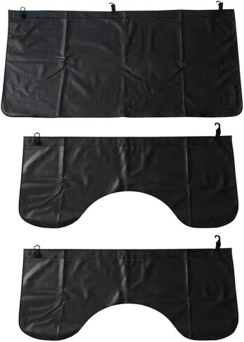 3Pcs Set Car Protective Fender Covers Automotive Magnetic Protective Mat for Repair PU Leather Fender Cover Work Mat, Scratching Prevention Mat Pad with Hooks (Size L) in Saudi Arabia