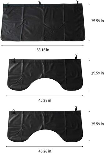 3Pcs Set Car Protective Fender Covers Automotive Magnetic Protective Mat for Repair PU Leather Fender Cover Work Mat, Scratching Prevention Mat Pad with Hooks (Size L) in Saudi Arabia
