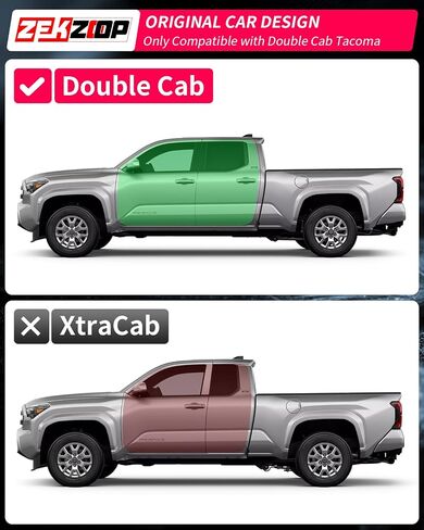واقيات المطر الواقية المتوافقة مع 2024 2025 Toyota Tacoma أقنعة النافذة الأمامية والخلفية في القناة، منحرفات الرياح، درع الطقس تاكوما 5 مقاعد كابينة مزدوجة 4 قطع ملحقات (واقي المطر) in Kuwait