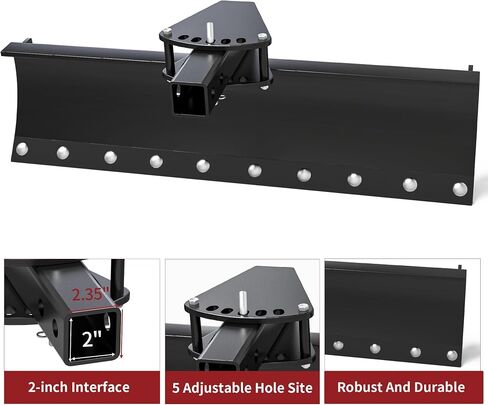 YITAMOTOR ATV/UTV Scrape Blade Implement 42" Tow Behind Box Scraper 2" Inside Diameter Fits ATV/UTV Manual Implement Lift in Saudi Arabia