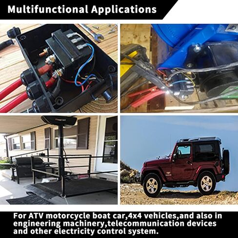 12v 500a Winch Solenoid Relay, Badlands Winch Solenoid Contactor for 8000lbs-12000lbs ATV UTV Winches Solenoid 4WD 4x4 Winches Replacement in Kuwait