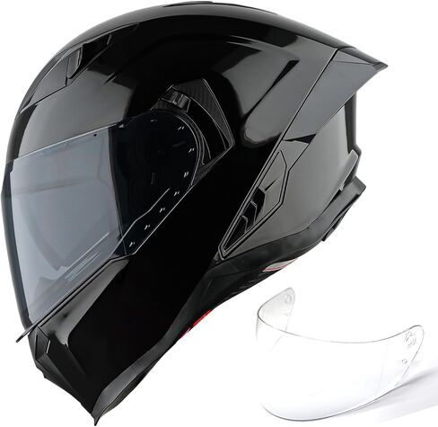 1Storm Motorcycle Full Face Helmet for Adults Men and Women Street Bike Racing Helmet DOT Approved with one Extra Clear Shield in Kuwait