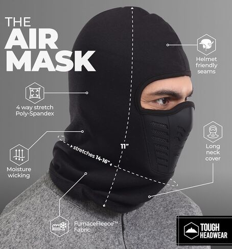 Balaclava Ski Mask - Thermal Face Mask Cold Weather Motorcycle Gear with Breathable Air Vents - Winter Face Mask in Saudi Arabia