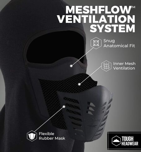 Balaclava Ski Mask - Thermal Face Mask Cold Weather Motorcycle Gear with Breathable Air Vents - Winter Face Mask in Saudi Arabia