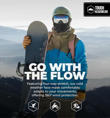 Balaclava Ski Mask - Thermal Face Mask Cold Weather Motorcycle Gear with Breathable Air Vents - Winter Face Mask in Saudi Arabia