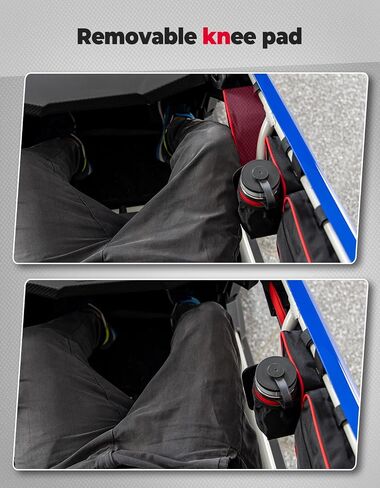 KEMIMOTO X3 Door Bags, Compatible with Can Am Maverick X3 and X3 Max X DS RS RC MR Turbor R RR 2017-2024 with Cup Holder and Removable Knee Pads X3 Storage Door Bags, Pack of 2, Red in Saudi Arabia