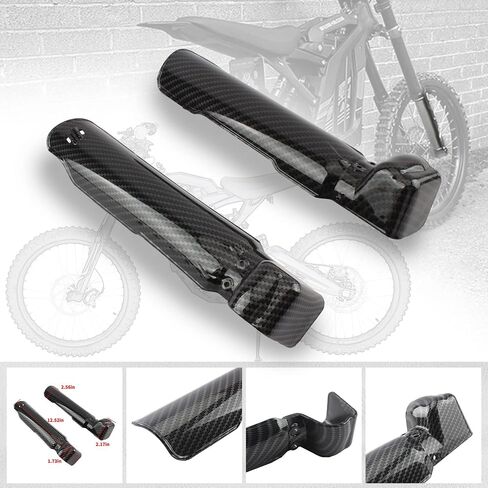 Sur Ron Fork Guards,Dirt Bike Front Fork Protector Cover for Sur Ron S X X260 - Imitation Carbon Fiber in Saudi Arabia