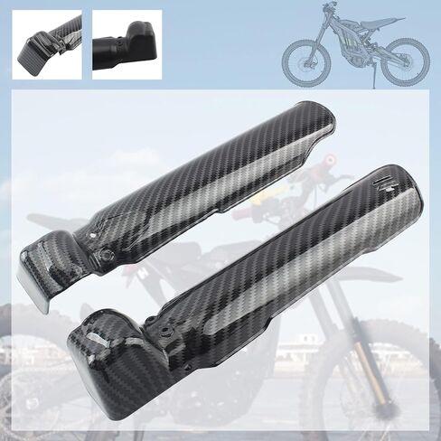 Sur Ron Fork Guards,Dirt Bike Front Fork Protector Cover for Sur Ron S X X260 - Imitation Carbon Fiber in Saudi Arabia