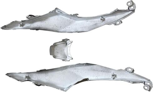 غطاء مقعد خلفي من ألياف الكربون بمظهر خلفي وغطاء خلفي لفرامل الذيل العلوي متوافق مع سوزوكي GSX-R 1000 R RZ 2017-2024، أسود، RTF34F in Kuwait