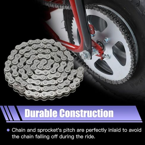 420 Chain with 60 Tooth Sprocket 40mm Bore for Mini Bike Coleman CT200U CT200U-EX BT200X Baja Warrior Trailmaster MB165 MB200 Axis M200 Predator 212 196cc 200cc Parts Rear Drive Chain 90 Links in Saudi Arabia