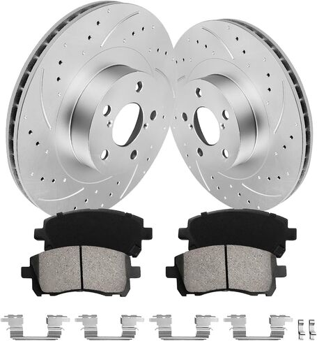 Anpulsero Brake Pads And Rotors Kit Compatible With 2001-2002 S-ubar-u- Outback 2002-2003 S-ubar-u- Impreza 2000-2002 S-ubar-u- Legacy Front Ceramic Brake Pads in Kuwait