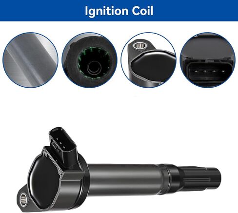 6pcs UF487 Ignition Coil Packs 1483 Iridium Spark Plugs Compatible with 2006-2018 Lexus Scion Toyota Avalon RAV4 Sienna Venza IS350 ES300h NX300h V6 L4 2.5L 3.5L Replaces C1601 90919-02255 90919-A2002 in Saudi Arabia