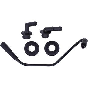 MOTOKU Crankcase Vent Tube Breather Hose and PCV CCV Vent Valve Elbows Grommet Kit for Jeep Grand Cherokee Wrangler 1997-2004