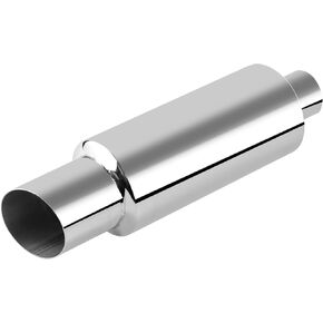 Exhaust Muffler,Stainless Steel Exhaust Tip,Universal 15" Length (Burnt,2.25" Inlet 3" Outlet)