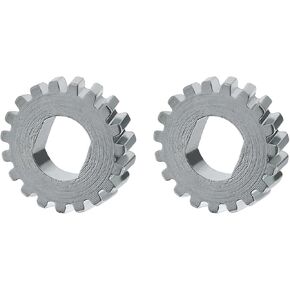 2pcs Sunroof Motor Cog Gear 18-Teeth Steel Repair Kit 8D0959591A 4B0959591 Compatible with Auudi A4 A6 Goolf Replacement Silver Plating