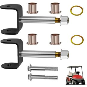 Drive-up Golf Cart Front End King Pin Repair Kit for Club Car Precedent 2004-Up Gas and Electric Models, Replaces OEM 102287201 103638601 103638801