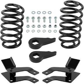 maXpeedingrods 3" Front & 4" Rear Drop Lowering Kit for 2000-2006 GM Tahoe/Suburban/Avalanche Yukon/Yukon XL Escalade w/Torsion Keys Coil Springs