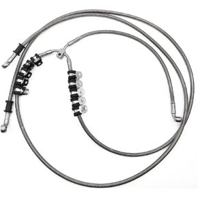 Front Flexible Brake Hose 705601495 Fit for Can-Am Maverick X3 Turbo RR 2017 2018 2019 2020 2021 2022 2023 Front Brake Line Hose
