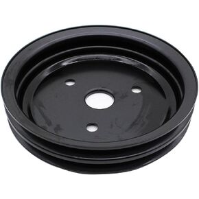 Crankshaft Pulley Double-Groove SWP Short Water Pump Black Compatible for Chevy SBC 262 327 400
