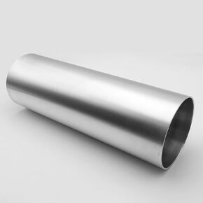 4" (102mm) OD Straight Aluminum Intercooler Pipe Air Intake Tube, Brushed Finish