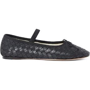 MICIFA Raffia Mesh Ballet Flats Round Toe Bow Fishnet Mary Jane Flats Dress Wedding Ballerinas Shoes