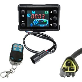 Diesel Air Heater Controller, Universal LCD Monitor Thermostat Switch 12v/24v 2kw/5kw/8kw Parking Heater With Remote Control