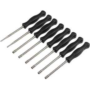Carbhub 8 Pcs Carburetor Adjustment Tool for Most 2-Cycle Carb Engine, Tune-up Adjusting Set Include 21-Teeth & 7-Teeth Splined/Pac Man/Single D/Double D/Hexagon Socket with Case
