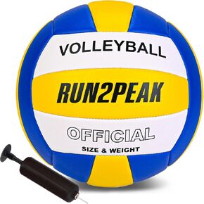 Soft Volleyball Ball Official Size 5 Volleyballs for Indoor Outdoor Beach Pool Game Play Volley Balls Gifts for Adult Youth Team Mens Beginners PU Training Practice Volley Ball