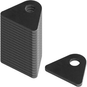 20 Pcs Weld On Tabs, 1-7/8" Tall, 1/2" Bolt Hole, 3/16" Thick, 1-1/4" Center Hole Height, Flat Bottom Shock Tabs