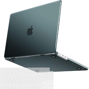حافظة MOSISO متوافقة مع جهاز MacBook Pro مقاس 14 بوصة إصدار 2023 2022 2021 M3 A2918 A2992 M2 A2779 M1 A2442، غطاء صلب من البلاستيك وغطاء لوحة مفاتيح واقٍ بلون طبيعي أصلي رفيع للغاية، أزرق داكن