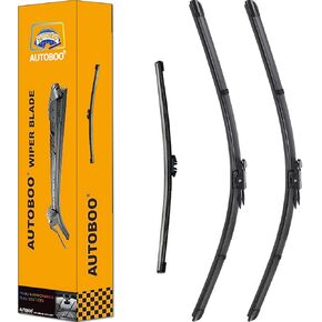 3 Wiper Blades Replacement for Ford Explorer 2011-2018 2019 2020 2021 2022 2023,Original Equipment Replacement Front and Rear Windshield Wiper Blade - Pinch Tab 26"/22"/11" (Set of 3)