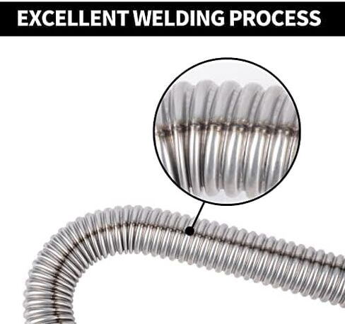 Stainless Steel Exhaust Hose, Fuel Tank Diesel Gas Vent Hose Length 47.2 Inches Flexible Exhaust Tubing Diesel Heater Exhaust Pipe, 2.5cm/ 1 In Inner Diameter Air Heater Exhaust Pipe in Saudi Arabia