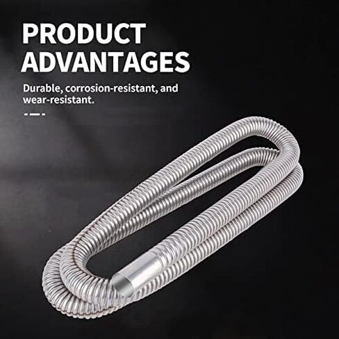 Stainless Steel Exhaust Hose, Fuel Tank Diesel Gas Vent Hose Length 47.2 Inches Flexible Exhaust Tubing Diesel Heater Exhaust Pipe, 2.5cm/ 1 In Inner Diameter Air Heater Exhaust Pipe in Saudi Arabia