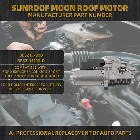 Dasbecan Sunroof Motor Compatible with Ford Explorer 2.0L 2.3L 3.5L 2011-2017 Sport Utility Moonroof Motor Replace BB5Z15790D BB53-15B689-AB in Saudi Arabia
