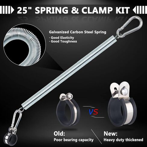 Semi Truck Air Lines Kit 12 FT 3 in 1 ABS Power Air Line Air Hoses with Gladhands and Tender Spring Kit for Semi Truck Tractor Trailer in Kuwait