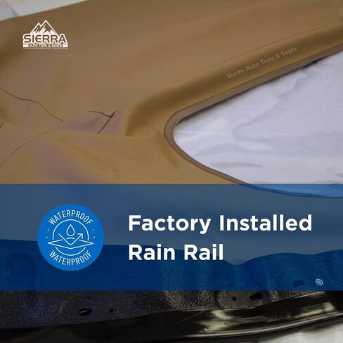 Sierra Auto Tops Convertible Top Replacement for Mazda Miata MX5 1990-2005, Cabrio Vinyl, Black, incl. Rain Rail in Kuwait