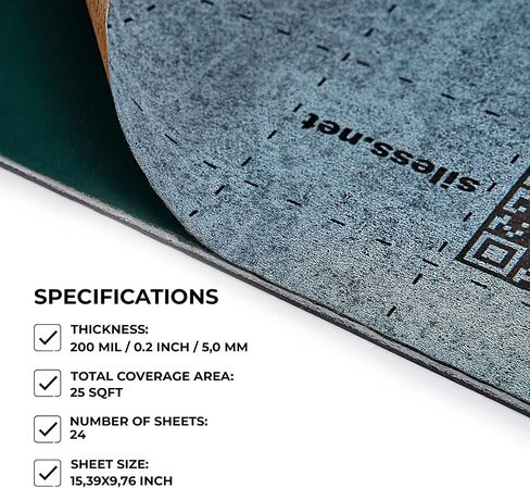 Siless Hybrid 3in1 200 mil 25 sqft Car Sound Deadening mat - Butyl Automotive Sound Deadener - Noise Insulation and Vibration Dampening Material in Kuwait